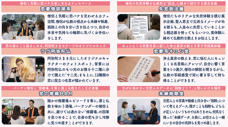 恋バナ縁日の企画ブース